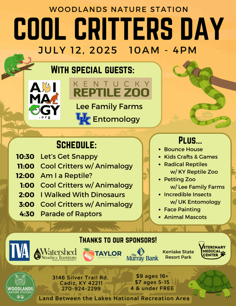 Flyer for the Cool Critters Day